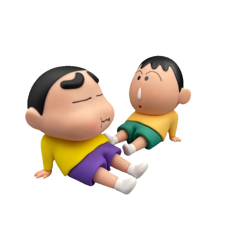 RIMAN CRAYON XIAO XIN A DAI 휴대 전화 브래킷 장식품 인터넷 연예인 애니메이션 와일드 소스 데스크톱 모델 타이드 플레이 인형 수제