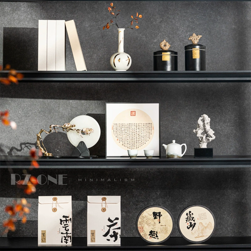 Цзян Тринадцать новых китайских чайных комнат, дизайнерская комбинация, мягкое украшение, дисплей, керамические мягкие украшения, украшения