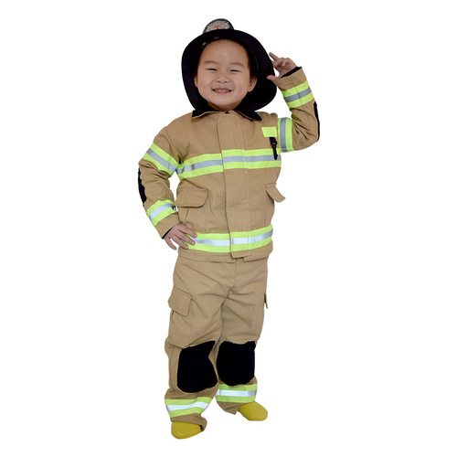 Children's fire fighter suit children's stage performance costume cosplay little firefighter fire drill play clothes