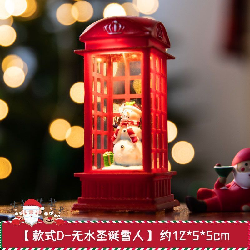 クリスマス装飾品レトロ発光サンタクロース小汽車創意置物撮影道具幼児趙之李|undefined