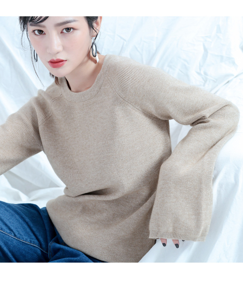 디자인된 모직 여성 의류 모직 직조 공장 가공 라운드 넥 핸드 버튼 스웨터, 도면 및 샘플을 사용한 소규모 배치 처리