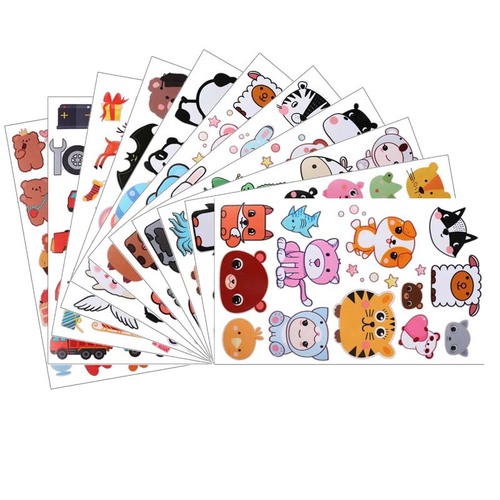 Down jacket hole decoration repair cloth cartoon printing process pattern self-adhesive bag tent waterproof sticker