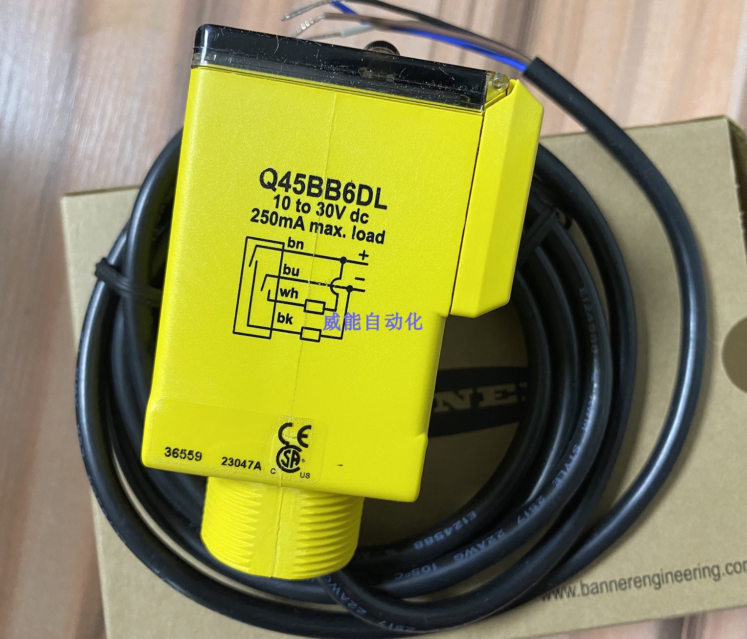 A024*Q45BB6DL美国BANNER邦纳全新原装进口漫反光电传感器Q45