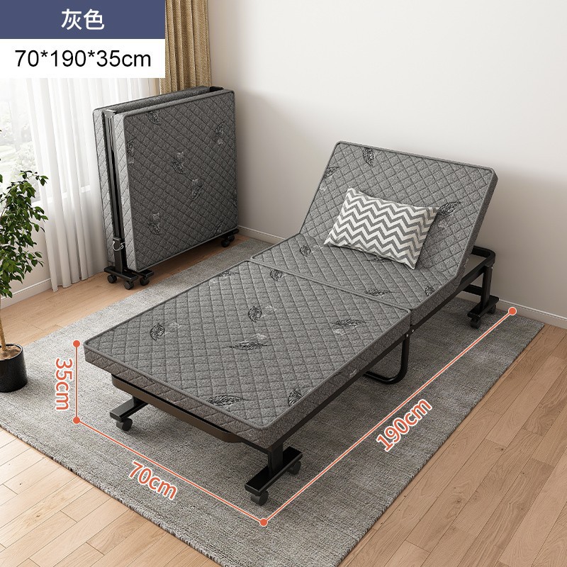 Almuerzo de alta gama Cama plegable Cama individual Cama temporal para huéspedes domésticos Cama de escolta de confinamiento Oficina Siesta Sofá cama