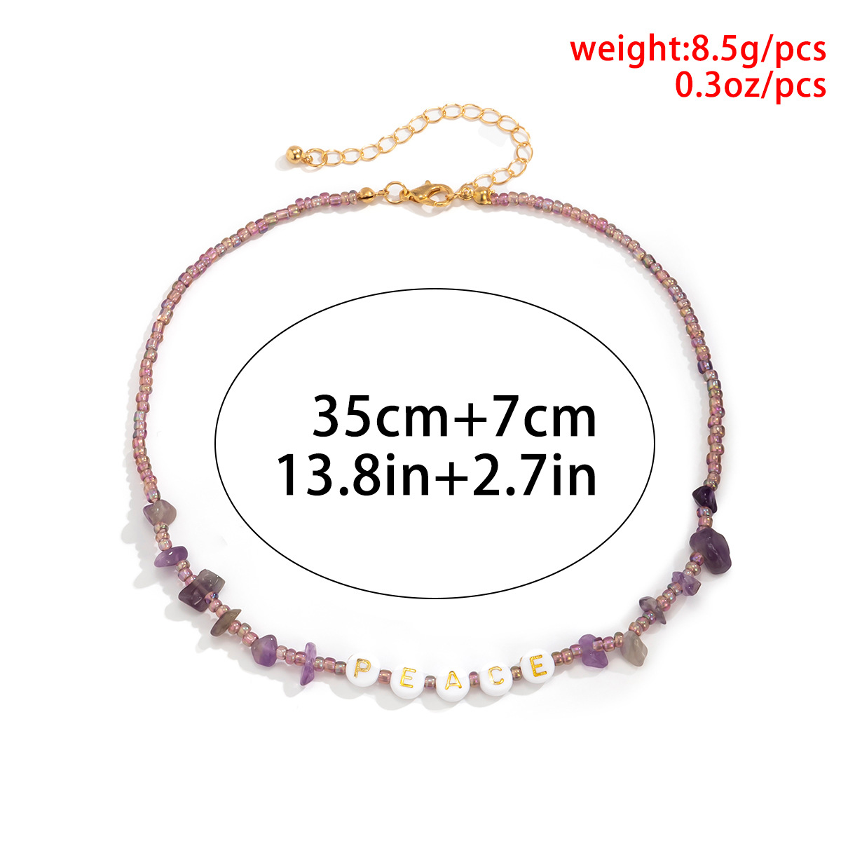 Wholesale Jewelry Bohemian Style Ethnic Retro Rice Bead Hand-woven Letter Necklace Nihaojewelry display picture 1