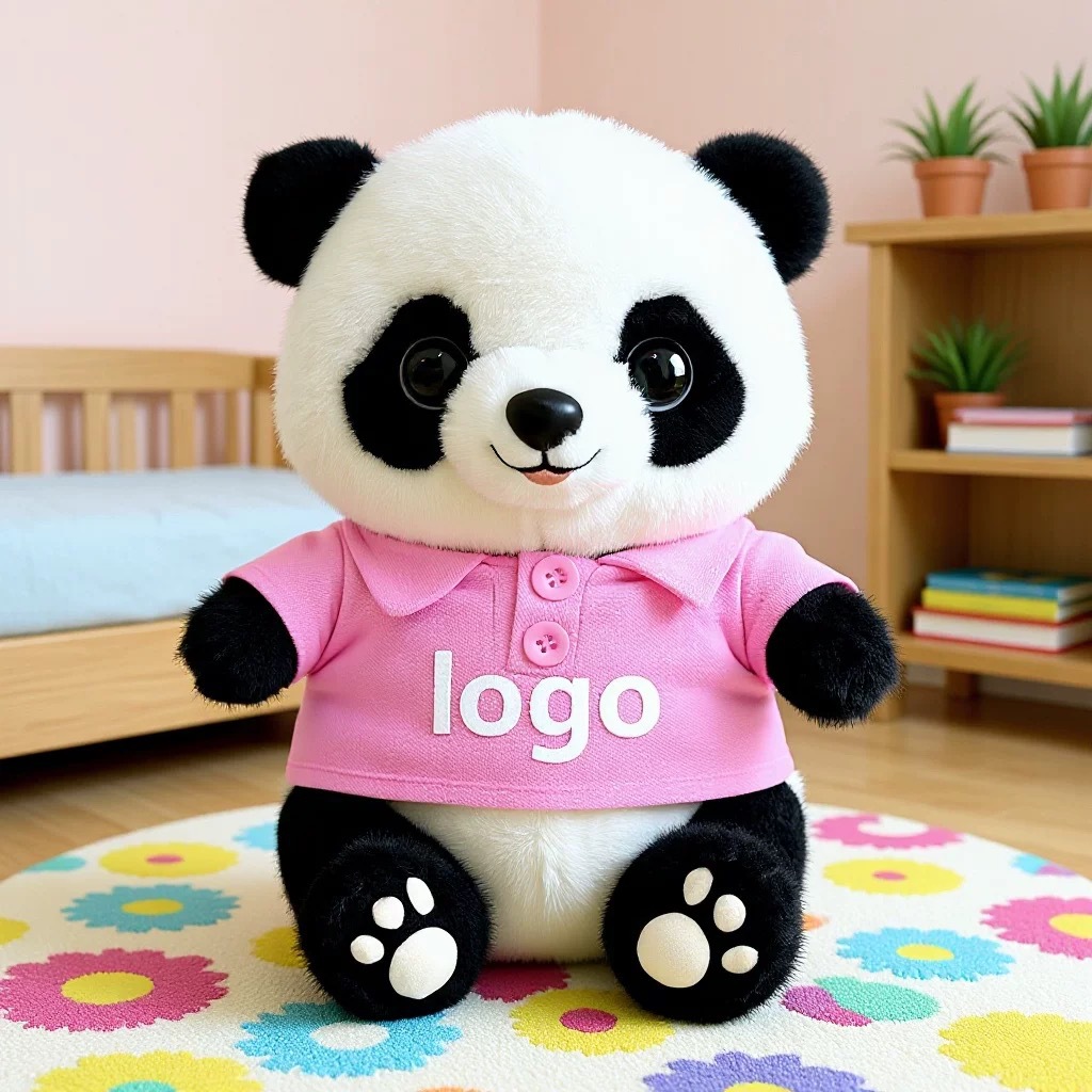 Panda lindo muñeca de peluche vestido Tesoro Nacional Panda muñeca Chengdu recuerdos festivos regalos impresión logotipo