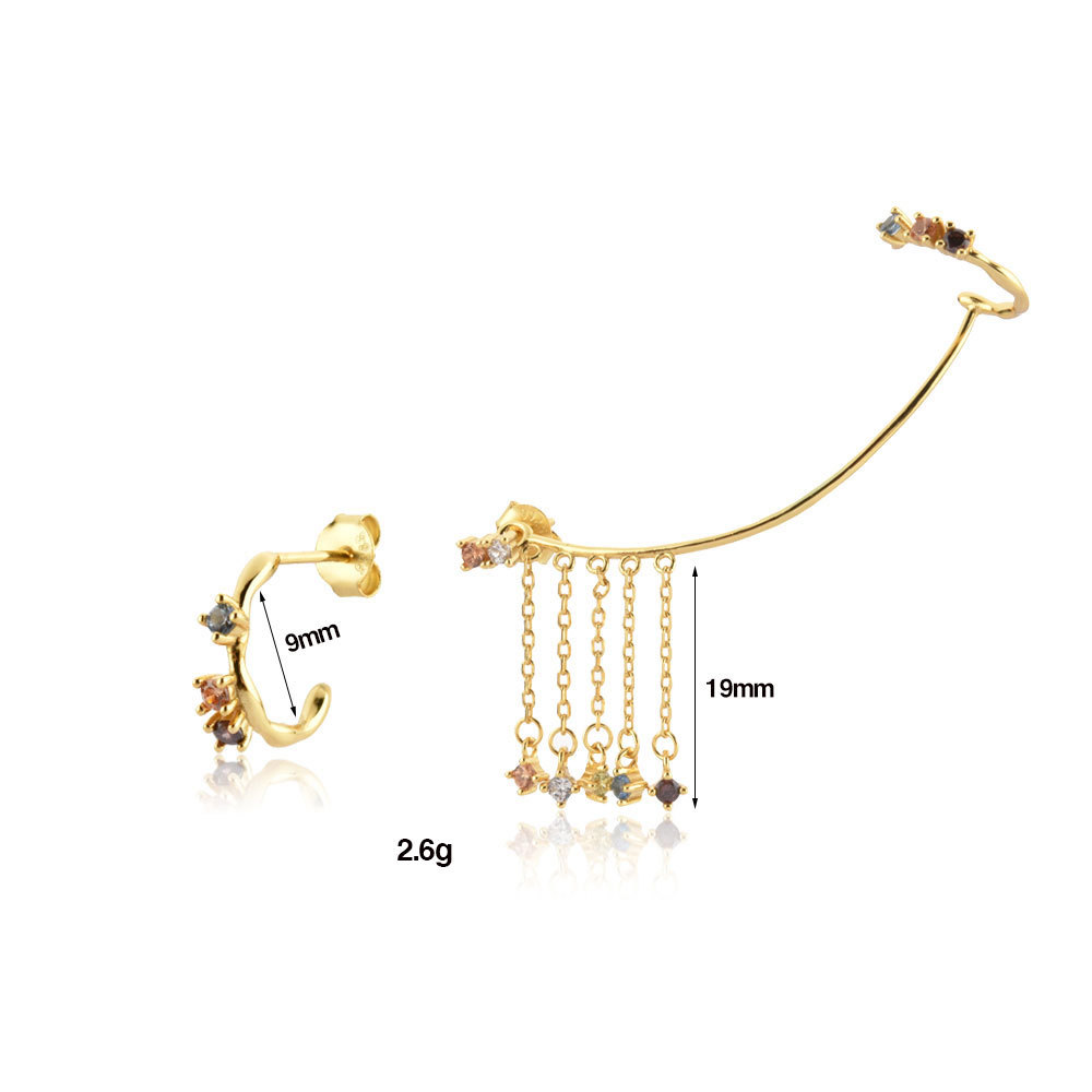 5g Weight 0.05µm-0.08µm Gold Plating Thickness Electroplating Gold Plating Process 925 Sterling Silver Ear Needle Material 18K Real Gold Plated Plating Material Zircon Inlay Material Hoop Earrings, Drop Earrings, Ear Studs Classification Necklace + Jewelry Quantity Daily Occasion 925 Sterling Silver Material Geometric Pattern Women's Gender Simple Style Style Plating Craft Necklace + Jewelry 925 Sterling Silver Geometric Hoop Earrings Drop Earrings Ear Studs 无