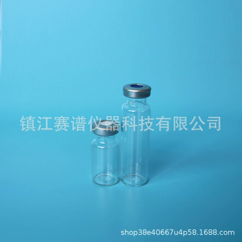 10 мл челюсти headspace инъекции бутылка газовая хроматография бутылка прозрачный коричневый 20 мм Калибр