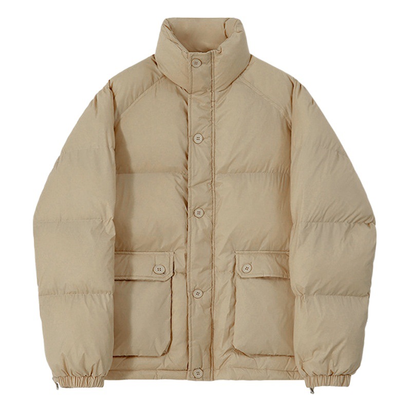 MYQ collar de pie Chaqueta de algodón acolchado invierno de los hombres Nuevo estilo coreano de moda retro engrosada chaqueta acolchada de algodón suelta chaqueta acolchada de algodón caliente