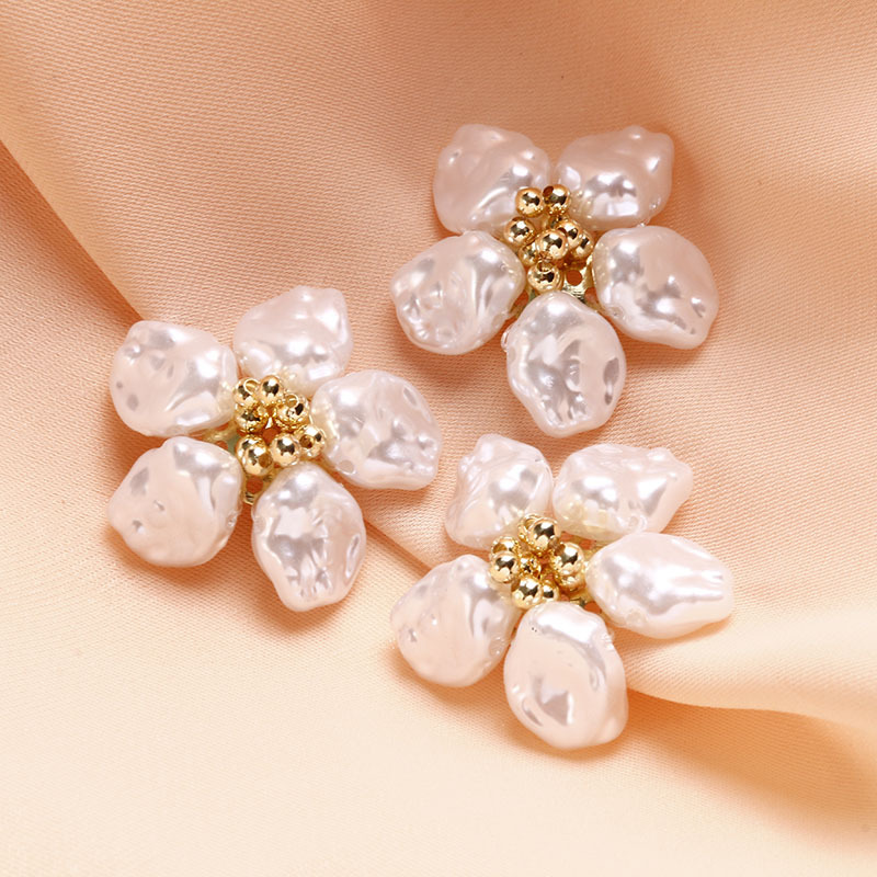 21g Weight Clip Classification 1 Piece Quantity Imitation Pearl Material Flower Pattern All Seasons Season Elegant, Cute, Sweet Style 1 Piece Imitation Pearl Flower Clip 7