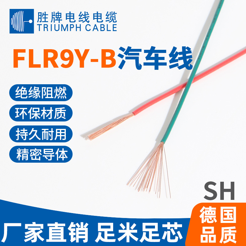 领胜 FLR9Y-B汽车线 车载线束专用PP电线 ROHS 德标无卤汽车线