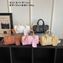 跨境2026新款keepall25cm枕头包花单肩包滚筒包时尚斜挎包情侣包
