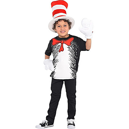 Halloween costume the cat in the hat cos role play children's performance costume the cat in the hat