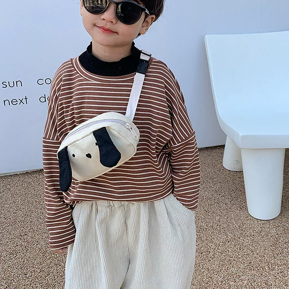 Children's Accessories Coin Purse 2026 New Korean Puppy Chest Bag Handsome Little Boy Crossbody Bag Baby Canvas Bag