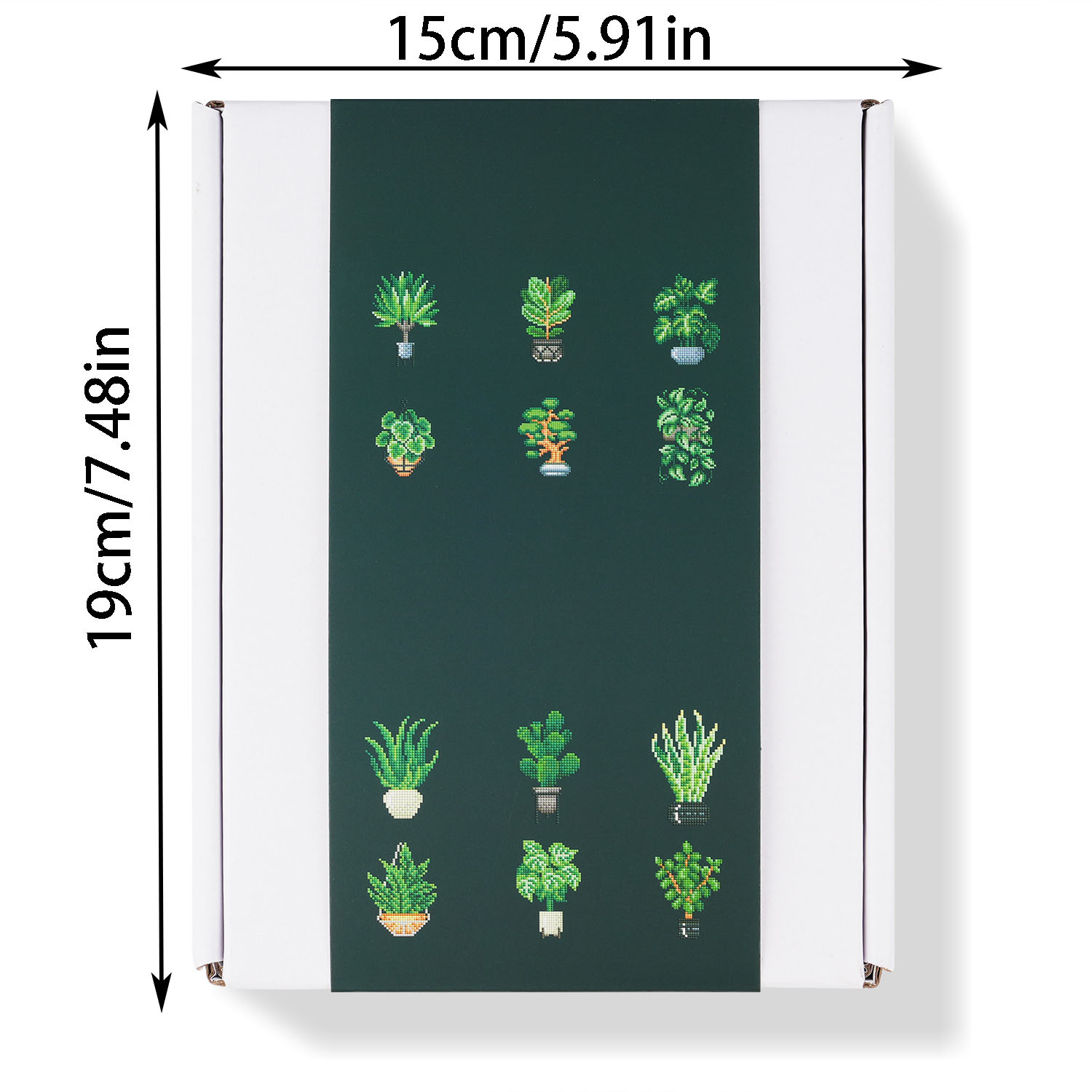 Ventas transfronterizas calientes de 5D Diamante DIY5 * 7 pulgadas marco de fotos verde decoración doméstica serie de plantas interiores