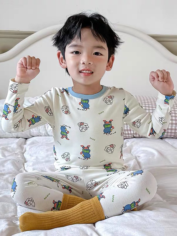 [Personalizado] Ropa de otoño de algodón con cremallera para niños, traje de pantalones largos, ropa interior deshuesada de algodón puro, tesoro para hombres, pijamas para niñas, servicio a domicilio