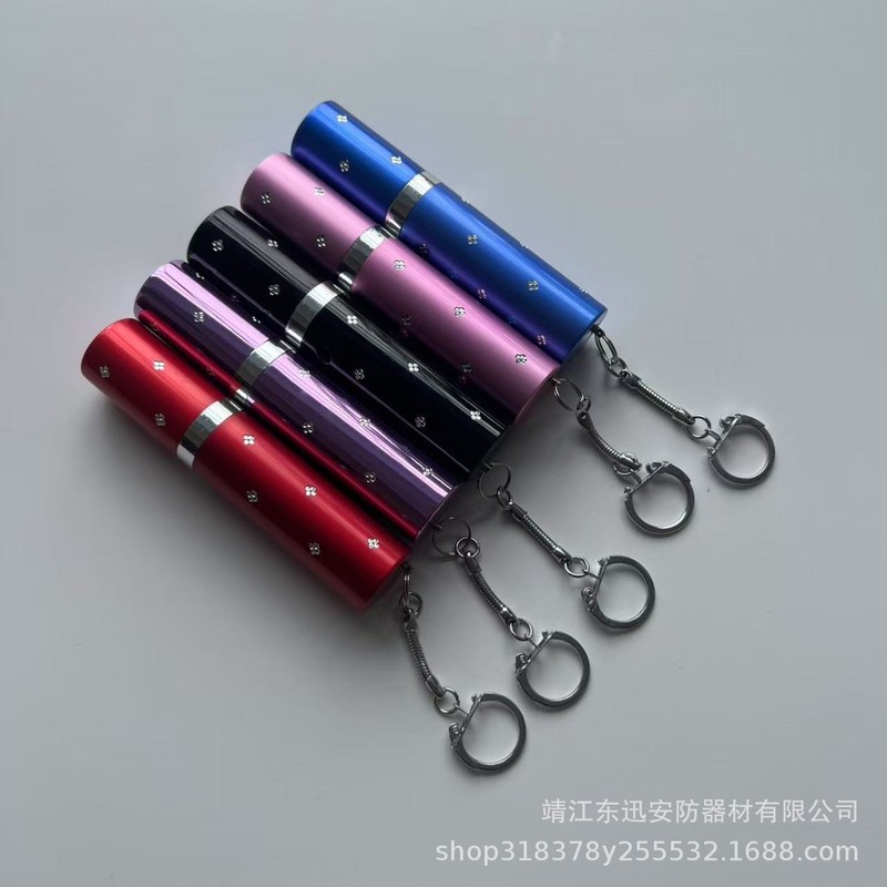 クロスボーダー Amazon 新しい卸売女性の自己防衛多機能懐中電灯ポータブル懐中電灯キーホルダーリング|undefined