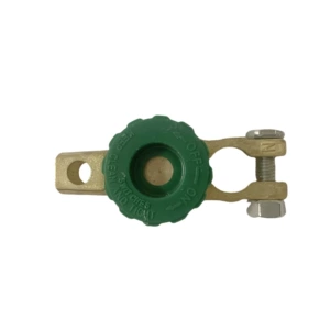 Car battery disconnect switch, multi-purpose battery cut-off switch for cars and trucks, made of zinc alloy and brass