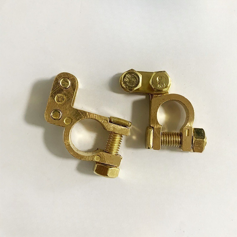 Copper pile head battery chuck battery connector auto parts battery connection line fire wire wiring clip wholesale
