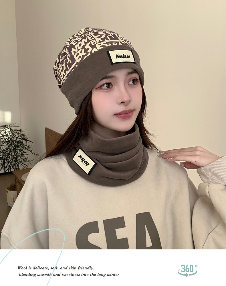 Men's Hat Children's Autumn and Winter Warm Hat Neck 2023 New Big Headband Thickened Warm Ear Protection Cold Hat Mask_voghion.com