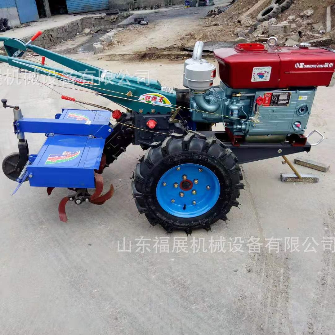 多功能田园管理手扶拖拉机小型家用手扶拖拉机 柴油耕地机