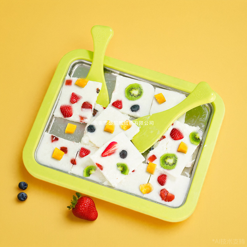 食品级炒冰机家用自制炒酸奶冰淇淋机小型儿童diy迷你免插电其他|undefined