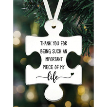 P 68234 Acrylic Puzzle Christmas Ornament �ǿ���ƴͼʥ���Ҽ�