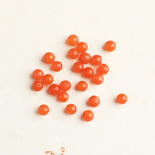 Sichuan Material Natural South Red Agate Spacer Beads Round Beads Handmade DIY Beaded Rope Bracelet Necklace Bead Accessories Beads