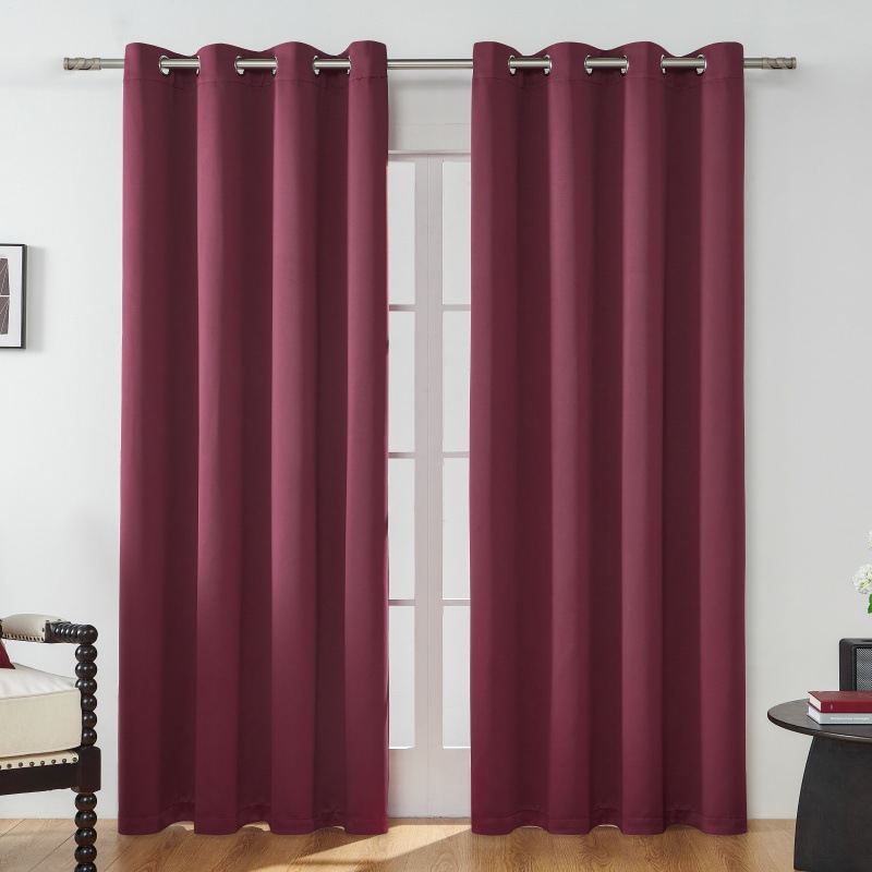 Comercio exterior transfronterizo cortinas sólidas dormitorio balcón tela opaca sombreante cortinas cortinas cortinas Amazon