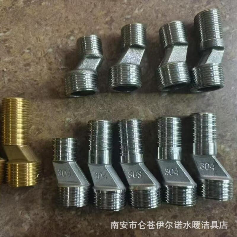 304 Stainless Steel Shower Angle Connector Accessories, Extended Shower Valve Corner Bend Adapter, 4-Way to 6-Way Universal Fitting 304 Stainless Steel Shower Angle Connector Accessories, Extended Shower Valve Corner Bend Adapter, 4-Way to 6-Way Universal Fitting