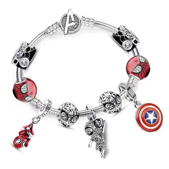 Panjia Diy de dibujos animados con cuentas encanto pulsera transfronteriza suministro directo de fábrica al por mayor Mickey Mouse pulsera