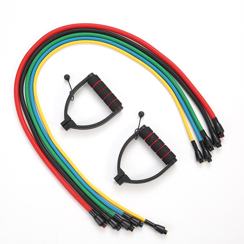 [Cuerda de tracción ajustable] cuerpo de fitness rebote de una sola palabra cuerda de tracción al por mayor mango de plástico cuerda de tracción de LaTeX