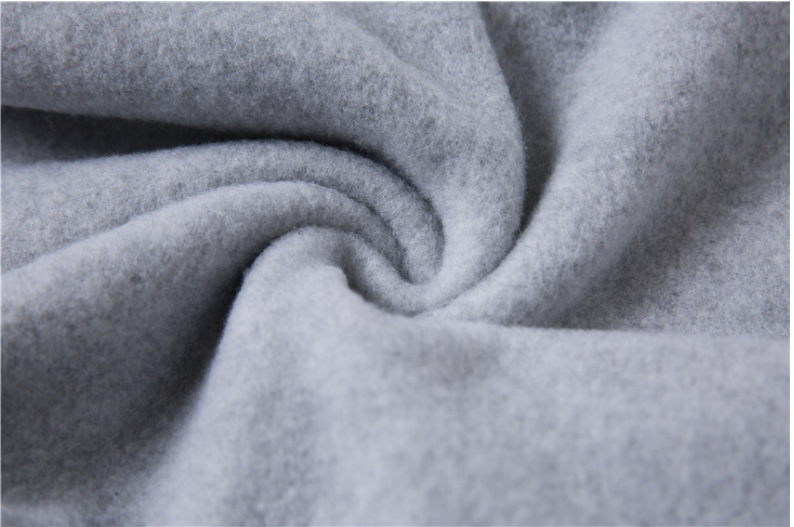 Felpa in pile da donna 2024 con stampa slogan, tasca a marsupio, coulisse e stampa con cappuccio_voghion.com