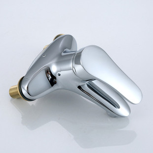 Direct Factory Price Supply of Copper Selo Double-Hole Lift-Up Three-Hole Hot and Cold Mixer Faucet for Bathroom Washbasin