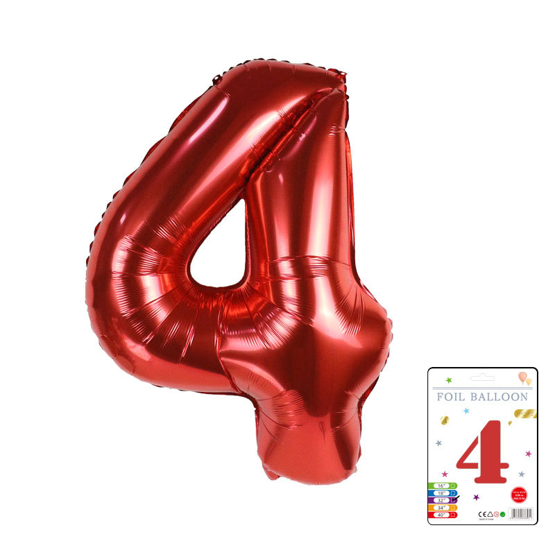 Globo digital de 32 pulgadas, embalaje de tarjeta de papel independiente, versión estadounidense, película de aluminio delgada, embalaje fino, papel de aluminio, globo de cumpleaños