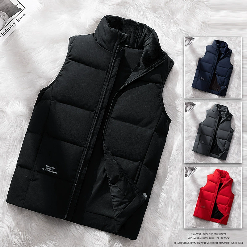 Пара M-8XL белый утиный пух, бутик больших размеров, осень и зима 2022, ветрозащитный Теплый жилет для пар, можно открыть