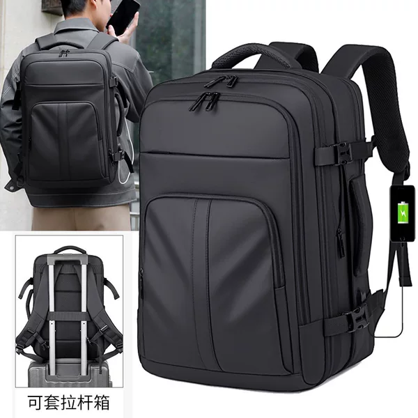 New Business Backpack for Daily Commuting, Men's Large-Capacity Shock-Absorbing Backpack, Laptop Bag, Backpack