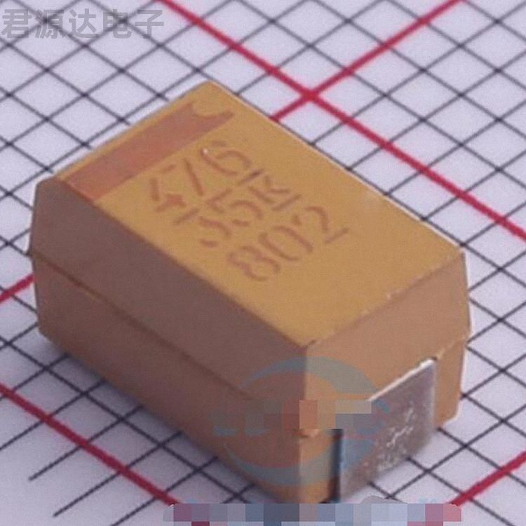 T495X476K035ATE200描述47uF(476) ±10% 35V 钽电容