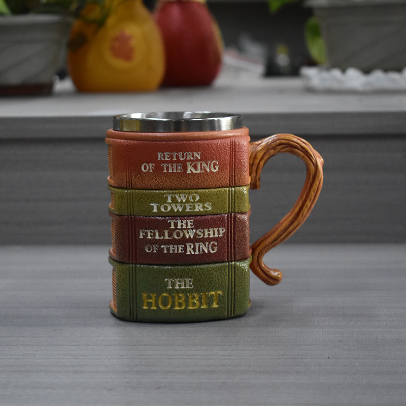 Tazas de acero inoxidable creativas de resina transfronteriza tazas de agua personales de regalos decoración fábrica de joyas cabello recto