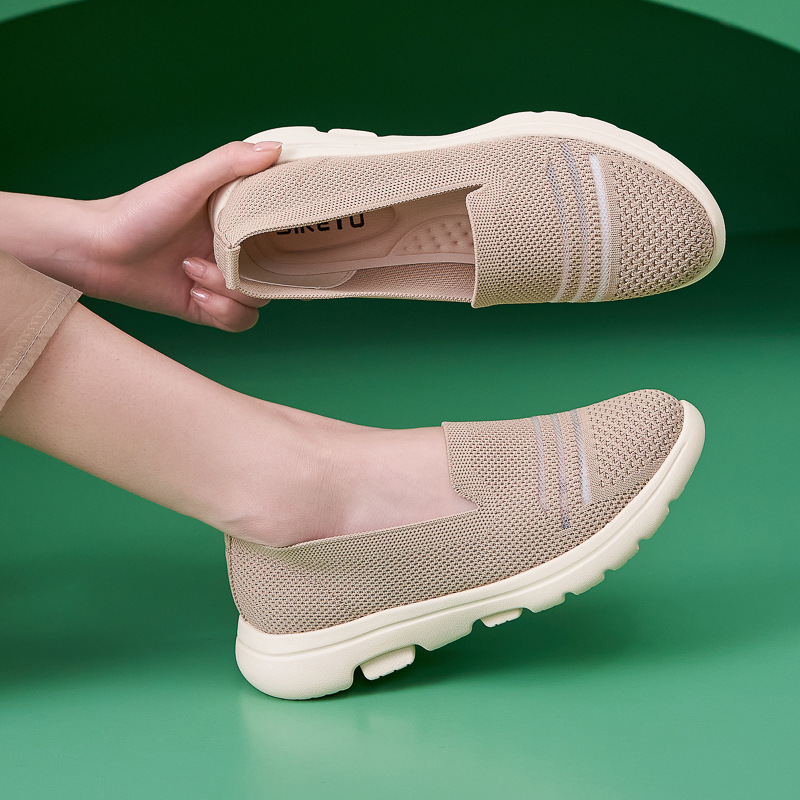 B888-3 Amazonas antideslizante transpirable invierno / otoño 2025 zapatos casuales para mujeres con suela gruesa