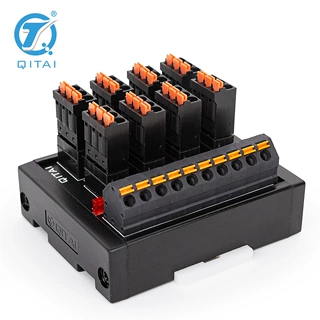QMT081SL 8位输入端子台 导轨式接线端子排 分线盒 电源分线端子台
