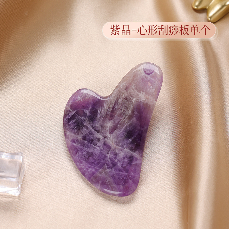 顔のマッサージのローラーの器具のボールの神器の天然の玉の粉の結晶のやせている顔の女性の手動は美容の顔を引きます|undefined