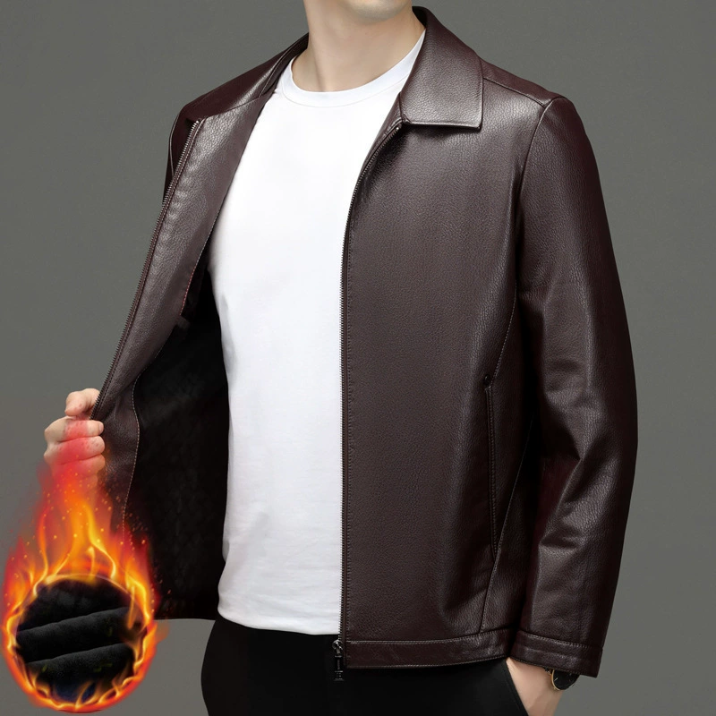 Пижак мужской из полиуретана в тренде, корейский стиль, slim fit, однослойный или из флиса