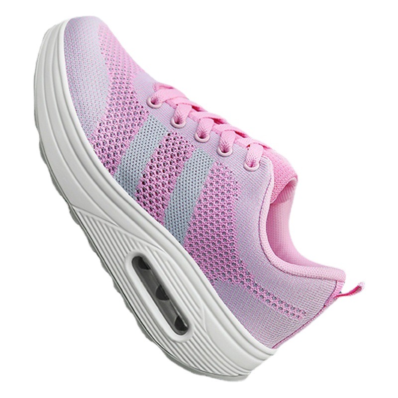 Calcetines ligeros transpirables zapatos de mujer 2023 Invierno Zapatilla de deporte de las mujeres volando malla tejida zapatos casuales plataforma zapatos de mujer