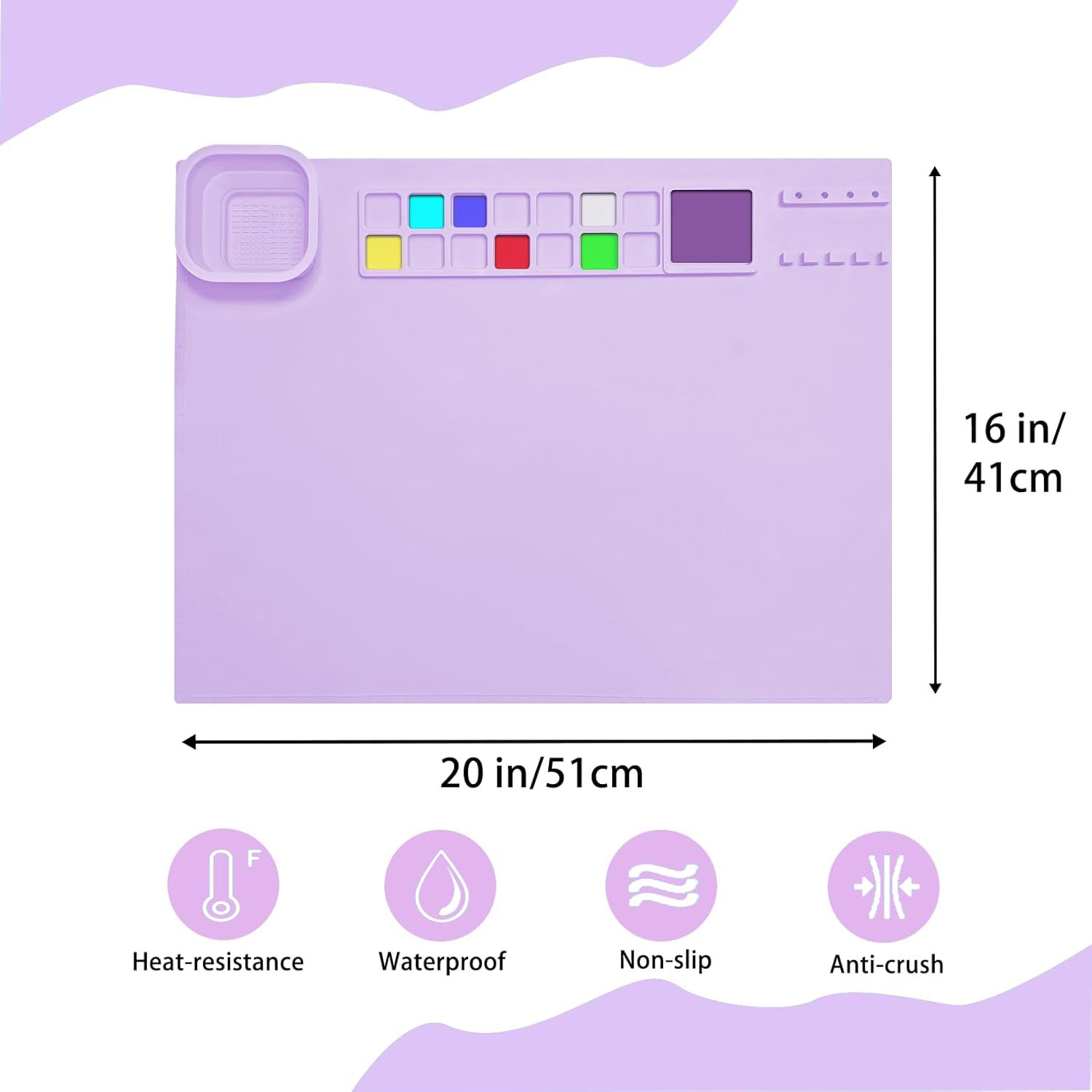 Púrpura con la taza