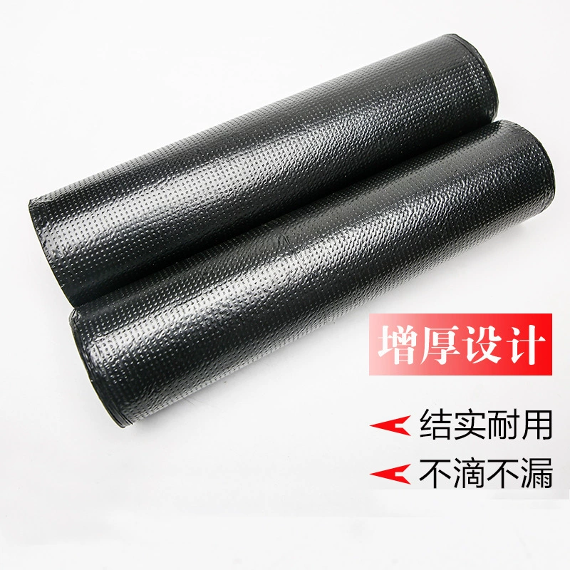 Черный одноразовый мешок для мусора коммерческого использования, 100×120 см, увеличенная толщина