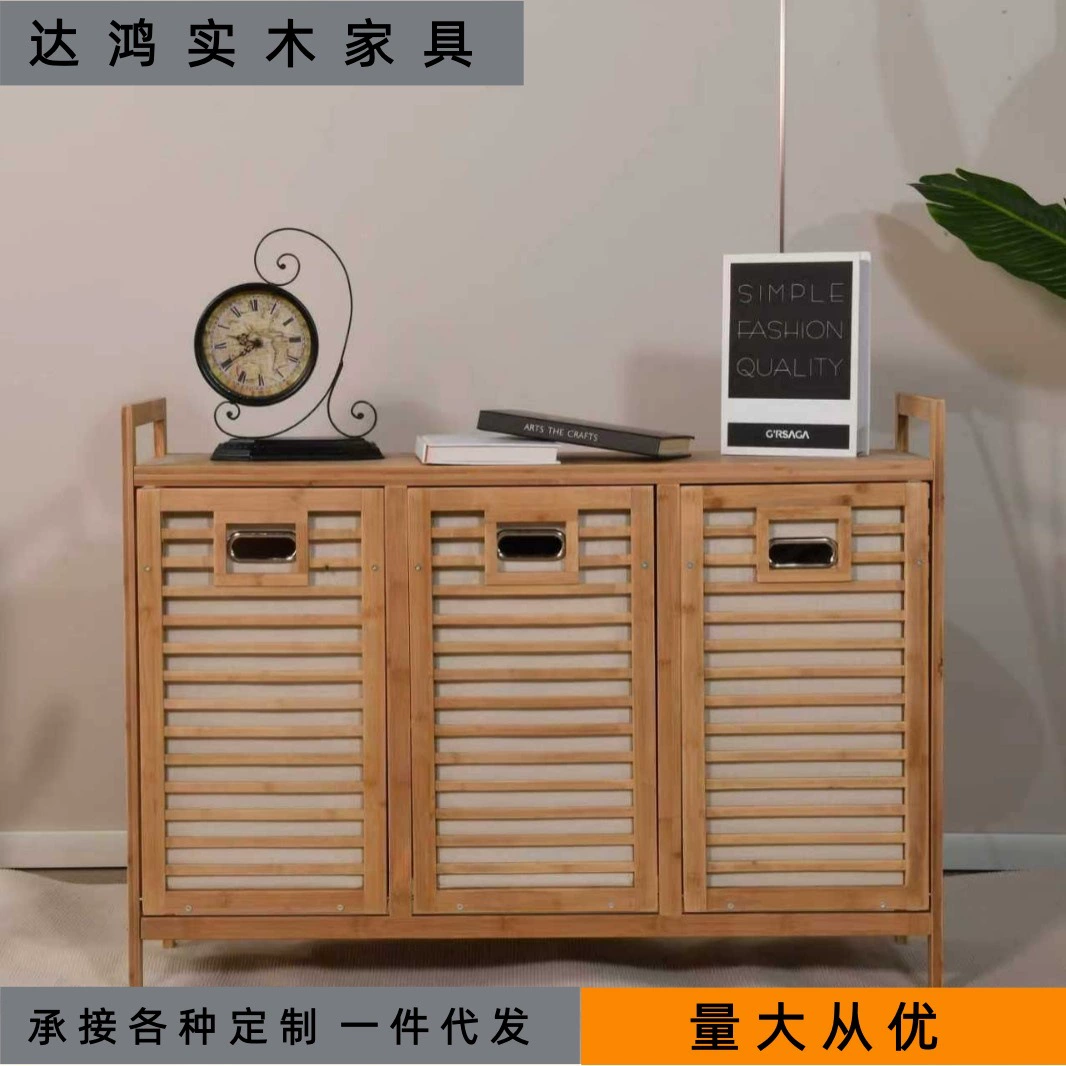 Бытовая многофункциональная корзина для грязной одежды, корзина для хранения, стиральная машина для ванной комнаты, стеллаж для хранения одежды, бамбуковый шкафчик для хранения