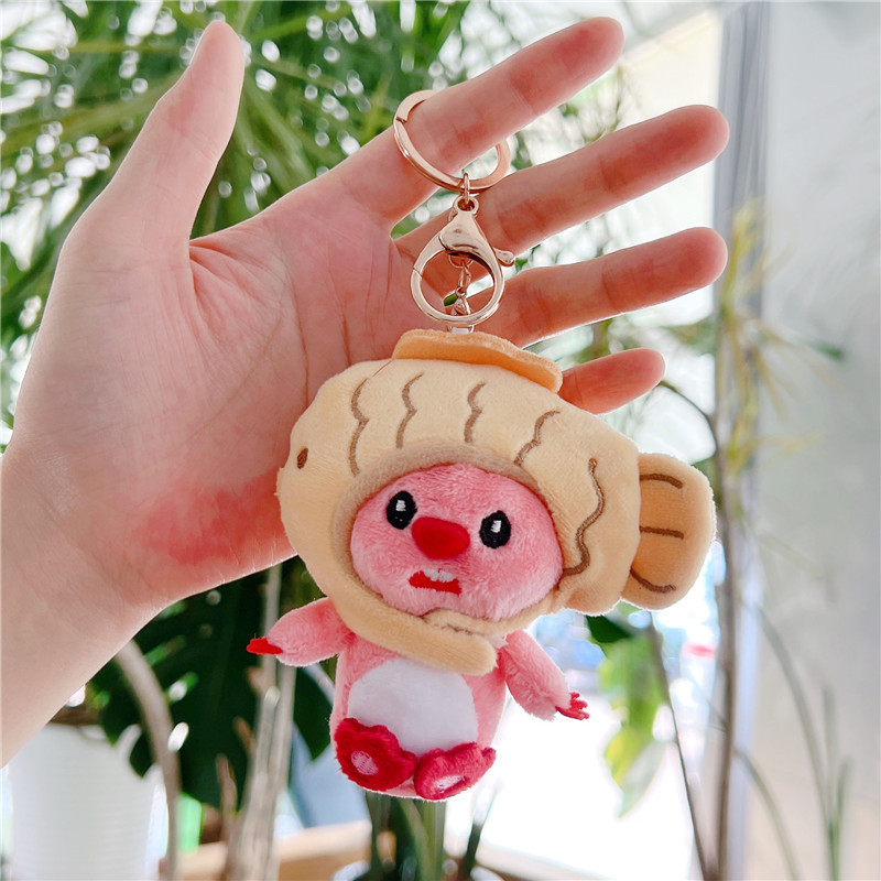 ディザトーンと同じネットレッドのビーバーのストラップ