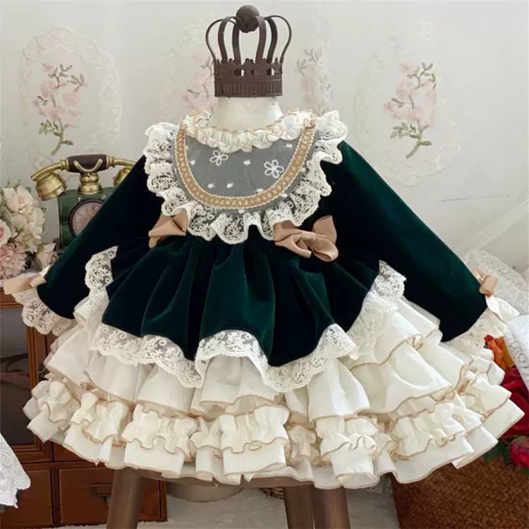 Детский костюм принцессы, платье, юбка для девочки, Испания, стильLolita, подарок на день рождения, одежда для особых случаев
