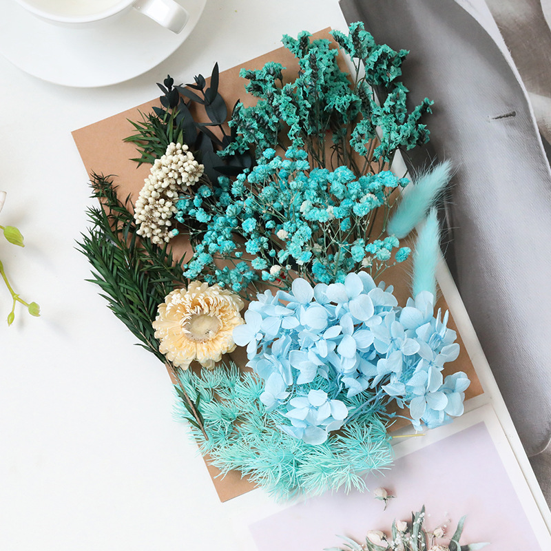 Flor seca flor eterna marco de fotos en relieve paquete de material flotante hecho a mano aromaterapia ventilador redondo actividad salón grupo edificio transfronterizo al por mayor